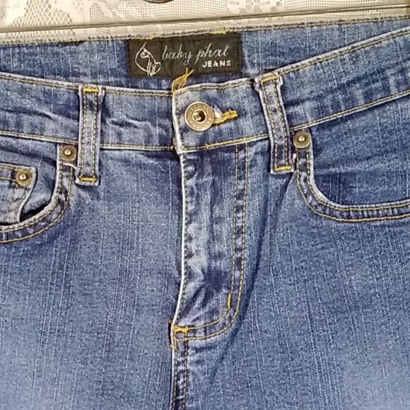 Vintage 90s Y2K  Baby Phat Jeans Size 5 - Picture 7 of 16